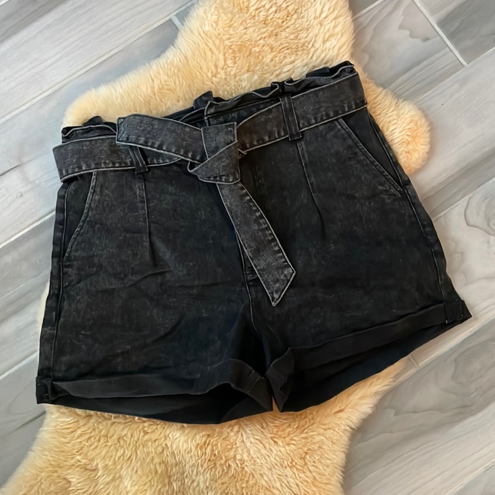 Express Extreme High Waist Paper Bag waisted shorts